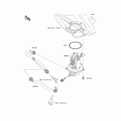 Схема узла: Топливный насос для Kawasaki KX250/ KX252 KX250F