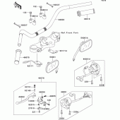 Схема узла: Руль & Пульт управления рулевой для Kawasaki EJ650 W650