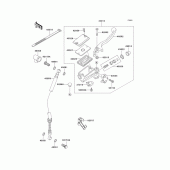 Схема вузла: Передній гальмівний циліндр Kawasaki EX250 Ninja 250