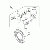 Схема вузла: Переднє гальмо (BN125-A3) для Kawasaki BN125 Eliminator