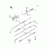 Схема узла: Тросики для Kawasaki ZX400 ZXR400R