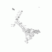 Схема узла: Рама для Kawasaki KL110 KSR PRO