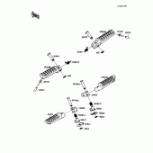 Схема вузла: Підніжки для Kawasaki EX250 Ninja 250