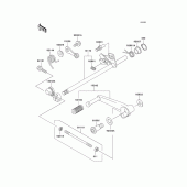 Схема узла: Переключатель передач для Kawasaki ZX600 Ninja ZX-6