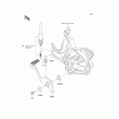Схема вузла: Лапка гальма для Kawasaki KLE650 Versys 650