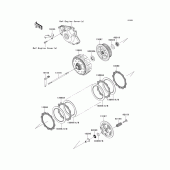 Схема вузла: Зчеплення для Kawasaki KX450 KX450F