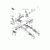 Схема вузла: Задній важіль для Kawasaki EN650 Vulcan S ABS