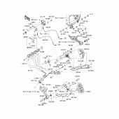Схема вузла: Вихлопна система для Kawasaki ZR1000 Z1000