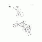 Схема вузла: Крило для Kawasaki ZR750 Zephyr