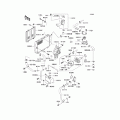 Схема вузла: Радіатор (1/2) для Kawasaki EX250 Ninja 250