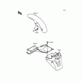 Схема вузла: Крило для Kawasaki ZR750 Zephyr