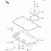 Схема узла: Масляный поддон для Kawasaki ER500 ER-5