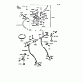 Схема вузла: Передній гальмівний циліндр для Kawasaki ZG1000 Concours