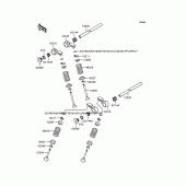 Схема вузла: Рокер & Клапан для Kawasaki ZX400 ZXR400R