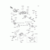 Схема узла: Электрооборудование для Kawasaki KL650 KLR650