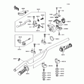 Схема вузла: Кермо для Kawasaki KX85 KX85-II