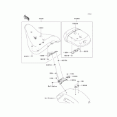 Схема узла: Сиденье для Kawasaki VN1700 Vulcan 1700 Classic