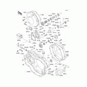 Схема вузла: Engine cover(s)(1/2) для Kawasaki KX125