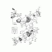 Схема узла: Воздушный фильтр для Kawasaki VN1700 Vulcan 1700 Voyager ABS