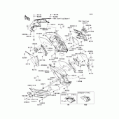Схема вузла: Cowling(1/2)(center) для Kawasaki ZX1400 Ninja ZX-14R ABS