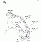 Схема вузла: Кріплення двигуна для Kawasaki ZX1000 Ninja ZX-10R
