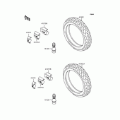 Схема вузла: Колеса для Kawasaki EX400 EX-4