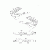 Схема вузла: Decals(kx100-d3) для Kawasaki KX100