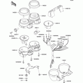 Схема вузла: Meter(s) для Kawasaki ZR750 ZR-7
