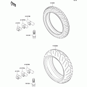 Схема узла: Шины для Kawasaki ZX1000 Ninja ZX-10R