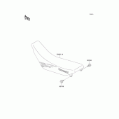 Схема узла: Сиденье для Kawasaki KX125