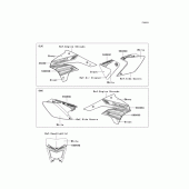 Схема вузла: Decals(acf) для Kawasaki KLX450 KLX450R