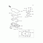 Схема узла: Масляный поддон для Kawasaki EJ650 W650
