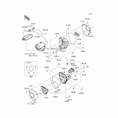 Схема вузла: Повітряний фільтр Kawasaki VN1700 VN1700 Classic Tourer ABS