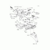Схема вузла: Заднє крило для Kawasaki ZX1400 ZZR1400 ABS