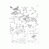 Схема вузла: Електроустаткування для Kawasaki VN800 Vulcan 800 Drifter