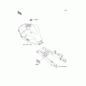 Схема вузла: Інформаційні наклейки для Kawasaki EX250 Ninja 250