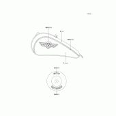Схема вузла: Decals(blue/silver)(vn800-b2) для Kawasaki VN800 Vulcan 800 Classic