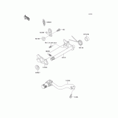 Схема узла: Переключатель передач для Kawasaki KX125