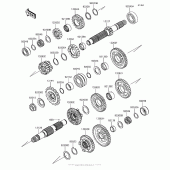 Схема вузла: Трансмісія для Kawasaki ZX636 Ninja ZX-6R ABS KRT Edition