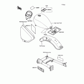 Схема вузла: Інформаційні наклейки для Kawasaki VN750 Vulcan 750