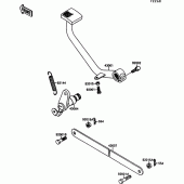 Схема узла: Лапка тормоза для Kawasaki EN500 Vulcan 500