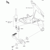Схема вузла: Лапка гальма для Kawasaki EX650 Ninja 650 ABS