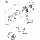 Схема вузла: Масляний насос для Kawasaki EX500 GPZ500S