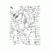 Схема вузла: Радіатор (ZR250-B4/B5) для Kawasaki ZR250 Balius-II