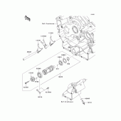 Схема узла: Gear change drum/shift fork(s) для Kawasaki VN900 VN900 Classic