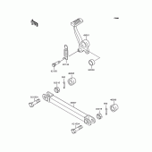 Схема узла: Лапка тормоза для Kawasaki ZR1100 Zephyr 1100