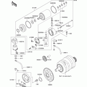 Схема вузла: Starter motor для Kawasaki EL250 Eliminator 252