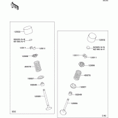 Схема вузла: Клапан(и)(1/2) для Kawasaki ZG1400 1400GTR ABS