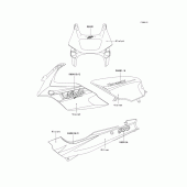 Схема вузла: Decals(violet)(ex500-d3) для Kawasaki EX500 GPZ500S