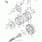 Схема вузла: Зчеплення для Kawasaki EX650 Ninja 650 ABS